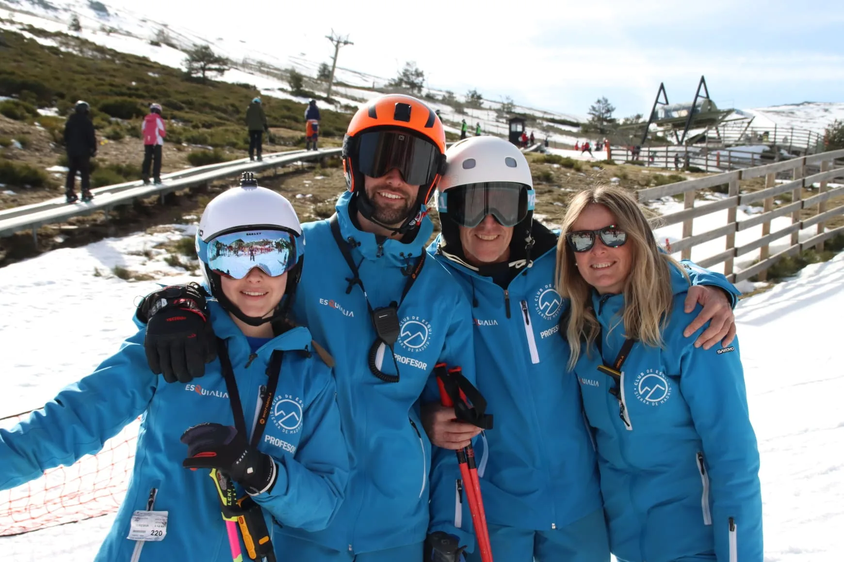La familia Sancha González, fundadores del Club de Esquí Sierra de Madrid